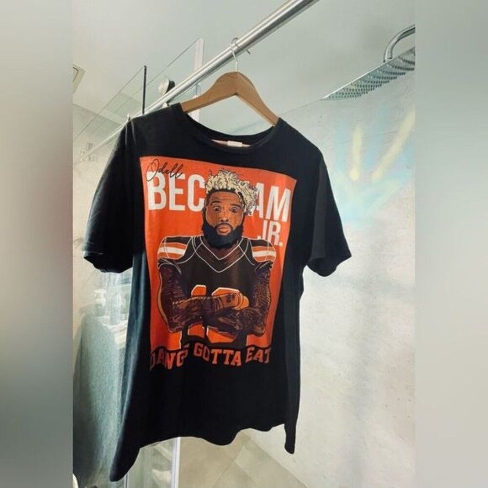 Odell Beckham Vintage Shirt - L - short sleeve Cleveland Browns Football Shirt